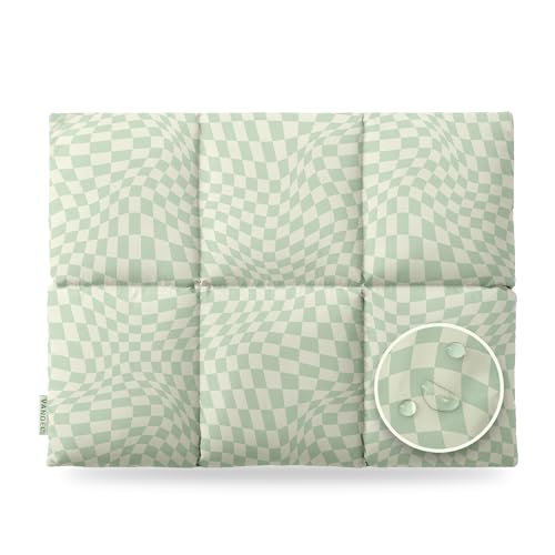 Vandel Puffy Laptop Sleeve 13 inch - 14 inch Waterproof Laptop Sleeve Case | Compatible with 13 inch MacBook Air/Pro 13 / MacBook Pro 14, iPad Pro 12.9, 13.3 in HP Dell, Air Case, Computer Bag Cover - color: t. Grid Green Liquid Checker