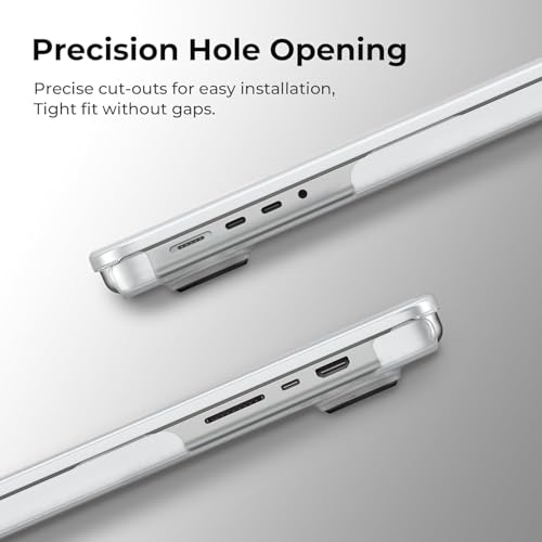 BlueSwan Flexible Case for MacBook Pro 16 inch, M5-M1 Pro/Max 2026-2021 | Anti-Scratch Protective Laptop Cover with Grippy Matte Texture, Seamless Fit and Lightweiht, Frosted White - color: Frosted White, size: Pro 16-inch (2026-2021)