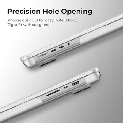 BlueSwan Flexible Case for MacBook Pro 16 inch, M5-M1 Pro/Max 2026-2021 | Anti-Scratch Protective Laptop Cover with Grippy Matte Texture, Seamless Fit and Lightweiht, Frosted White - color: Frosted White, size: Pro 16-inch (2026-2021)