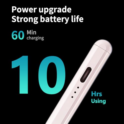 Stylus Pen, Active Stylus Pen Compatible for iOS and Android Touchscreens/Phones, Rechargeable with Dual Touch Screen, Stylus Pencil for A-pple/Android/Tablet, 16.5CM,Pink - color: Pink
