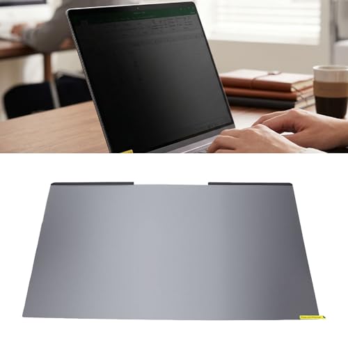 Diyeeni 15.6 Inch Privacy Screen, Anti Protector Film with Magnetic Attachment for Laptops Monitors, Scratch Proof and Clear Viewing