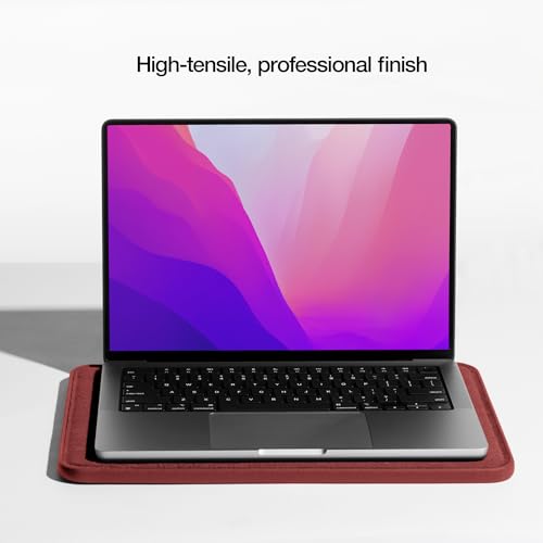 Incase ICON Sleeve with Woolenex - MacBook Air 13 inch M1, 2020, 2019, 2018 & MacBook Pro 13 inch 2019, 2018, 2017, 2016 Case - Fitted MacBook Case, Laptop Sleeve, Hard Cover, Durable (Red Clay) - color: Red Clay