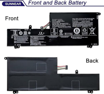 L16L6PC1 L16M6PC1 L16C6PC1 Battery for Lenovo ideapad Yoga 720-15Ikb 80X7 | 11.58V 6217mAh Battery Replacement for Lenovo Yoga 720 720-15Ikb ideapad; 5B10M53745 5B10M53743 5B10M53744 3ICP4/43/110-21 - size: 12.01*4.41*1.34 inches L16L6PC1