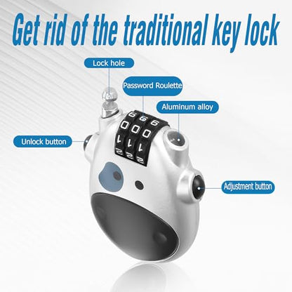 YACSEJAO Retractable 75 CM/2.5 FT Steel Wire Cable Lock, 3 Digit Combination Lock, Silver, Bike, Motorcycle, Luggage, Locker