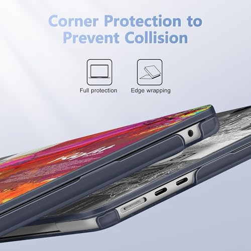 May Chen for MacBook Air 15 inch Case M5 M4 M3 M2 2026 2024-2023, Model A3448 A3241 A3114 A2941, Closes Seamlessly Hard Shell Laptop Cover with Keyboard Cover, Brain - color: Brain