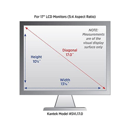 Kantek Secure-View Blackout Privacy Filter for 17-Inch Standard Monitors (Measured Diagonally - 5:4 Aspect Ratio), Anti-Glare, Anti-Blue Light (SVL17.0) - style: 17" Standard