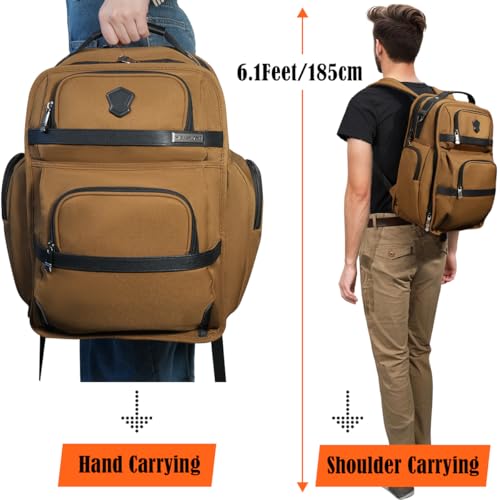 WELKINLAND 24H Business Backpack for Men with Toiletry Bag, 16" Laptop Executive Backpack for Mens, 28L Business Computer Backpacks, Heavy Duty Laptop Backpack, Carry-on Executive Backpacks for Men