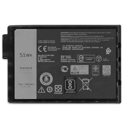 51Wh 7WNW1 Laptop Battery Compatible with Dell Latitude 5424 5420 7424 Rugged Extreme P85G P86G P137G001 P137G002 P85G001 P86G001 Series DMF8C 0DMF8C GK3D3 07WNW1 11.4V 4342mAh - size: 5.1*3.38*0.59 inch 7WNW1