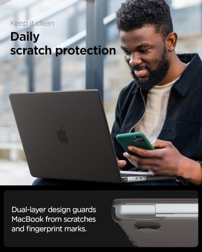 Spigen for MacBook Pro 16 inch case M5/Pro/Max (2026) M4/M3/M2/M1 Pro/Max (2024-2021) A3403 A3186 A2780 A2485, Air Skin Matte Thin Semi Clear Cover, Frost Black - color: Frost Black, size: Macbook Pro 16" M5/M4/M3/M1 (2026-2021)