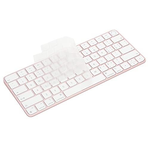 Keyboard Cover for New M4 iMac Magic Keyboard (Model A3118/A2449, Touch ID Version, w/o Numeric Key) - Ultra Thin, Protective and Clear Keyboard Cover Protector Skin - color: A2449 (Touch ID & Short Model )