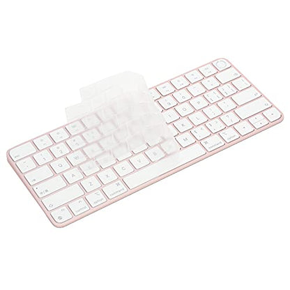 Keyboard Cover for New M4 iMac Magic Keyboard (Model A3118/A2449, Touch ID Version, w/o Numeric Key) - Ultra Thin, Protective and Clear Keyboard Cover Protector Skin - color: A2449 (Touch ID & Short Model )