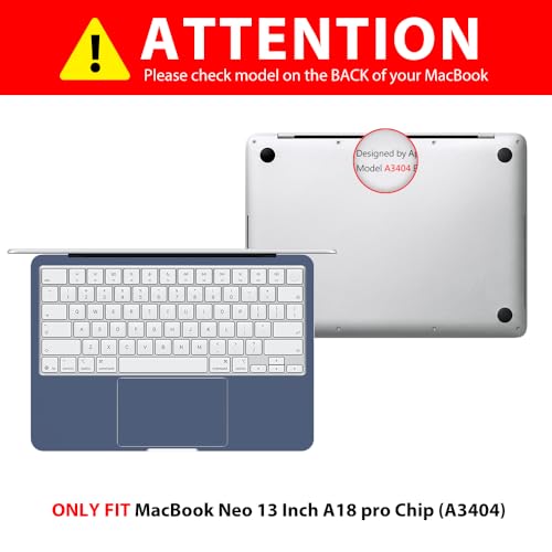 Palm Rest Cover for 2026 MacBook Neo Vinyl Skin with Trackpad Protector | Protect Laptop, Laptop Decal,Residue-Free Sticker,Removable(Blue) - color: Blue
