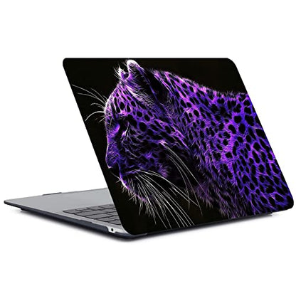 Laptop Case Compatible with Old Version MacBook Pro 13 Inch Case 2012 2011 2010 2009 2008 Release Model A1278 with CD-ROM, Plastic Hard Shell Case Cover & Keyboard Cover Skin - Leopard - color: CH32 Leopard, size: Pro 13" w/CD-ROM 2008-2012(A1278)