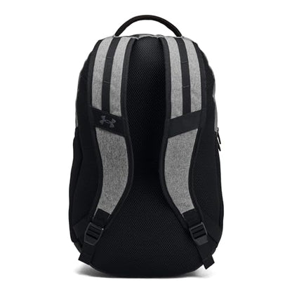 Under Armour Unisex-Adult Hustle 6.0 Backpack, (026) Castlerock Full Heather/Black/Black, One Size Fits Most - color: (026) Castlerock Full Heather / Black / Black, size: One Size
