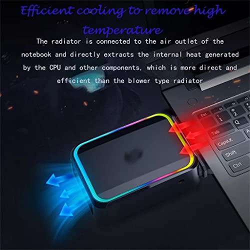 Portable Radiator Laptop Cooler External Exhaust Cooling Fan for Adjustable Speed 12-17