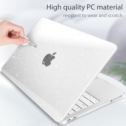 Tuiklol for 2026 MacBook Neo 13 Inch A18 Pro Chip Case, (Model A3404) Anti-Scratch Anti-Drop Slim Hard PC Shell Case with Shockproof Protective MacBook Neo Laptop Cover, Sparkly-Clear - color: Sparkly-Clear