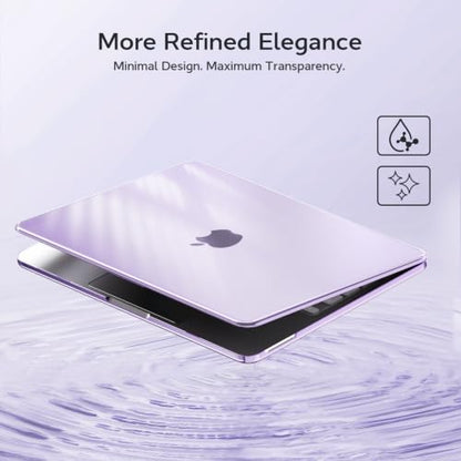 B BELK for MacBook Neo Case 13 inch 2026 Release A3404, Crystal Purple | Scratch Resistant Protective Hard Shell for Mac Neo Case with Keyboard Cover & Screen Protector, Lightweight, Easy Snap-On - color: Crystal Purple