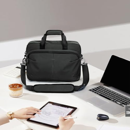 Messenger bag Laptop bag Briefcase Molle system Tactical style Detachable shoulder strap Shoulder Bags - color: Black 02