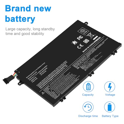 Futurebatt 01AV448 01AV445 L17C3P51 SB10K97609 Laptop Battery Replacement for Lenovo ThinkPad E480 E485 E495 E580 E585 E490 E590 E595 E14 E15 Series L17M3P52 01AV447 01AV446 L17L3P51 L17M3P51 - size: 01AV448 8.90 4.88 0.67in