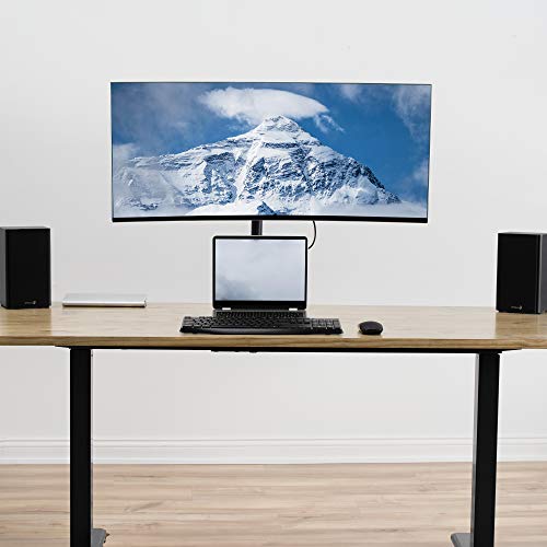 VIVO Single 13 to 32 inch Computer Monitor Desk Mount, Extra Long Adjustable Arm, VESA Stand for 1 Screen, Max VESA 100x100, Black, STAND-V101N