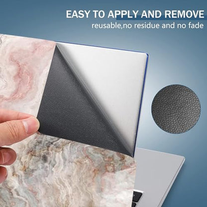 Laptop Skin Sticker Decal 15-15.6 Inches, Universal Reusable Vinyl Sticker for 12.1 13 13.3 14 15.4 Inches Netbook/Notebook PC, Waterproof & Scratch-Resistant (Marble) - color: Marble