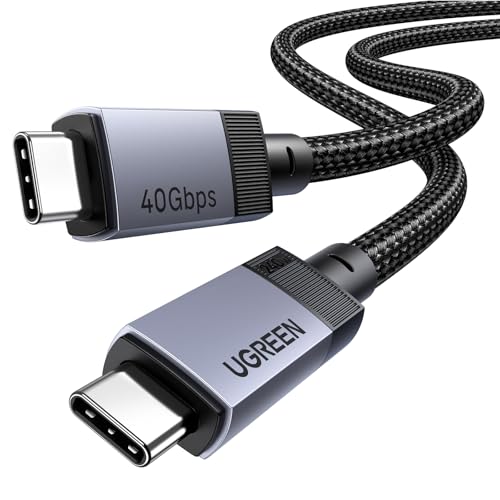 UGREEN 240W USB C to USB C Cable for Thunderbolt 4/3, USB4 40Gbps, 3.3ft | For Thunderbolt 4/3, iPhone 17/16/15, MacBook Pro/Air, iPad, Galaxy S26/S25, Pixel, Switch, Steam Deck, monitors, docks