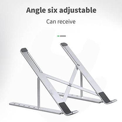 Folding Laptop Stand Ventilated Aluminum Cooling Adjustable Portable Desktop Tablet Holder for