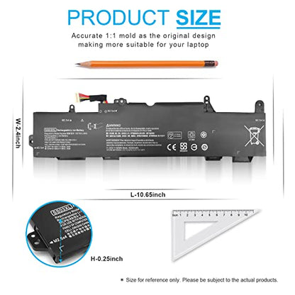 50Wh SS03XL 933321-855 Battery for HP EliteBook 840 735 745 830 G5 G6 EliteBook 730 740 836 846 G5 ZBook 14U G5 G6 SS03050XL-PL 932823-171 HSN-113C-4 932823-421 932823-1C1 HSN-112C HSTNN-LB8G 11.55V