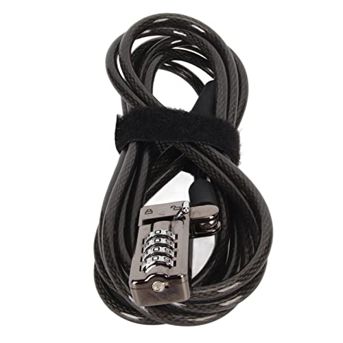 Laptop Lock Computer Lock Cable Lock 4 Digit Cipher Durable Portable Security Cable with Combination Lock for Della Laptops PVC Material Metal Construction Adjustable Length