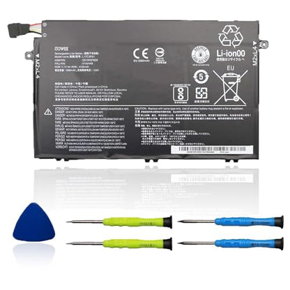 L17C3P51 Laptop Battery Compatible with Lenovo ThinkPad E14 E15 E480 E485 E495 E580 E585 E490 E590 E595 Series SB10K97609 01AV448 L17M3P52 01AV447 L17L3P51 01AV445 L17M3P51 01AV446 11.1V 45Wh - size: 8.74*3.50*0.26 inch L17C3P51