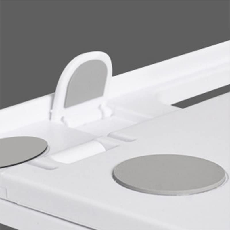 SUNGOOYUE Laptop Stand, 8 Angle Adjustable Ergonomic Foldable Portable 360 Degree Rotating with Hollow Design for Home Office School Notebook (White) - color: White