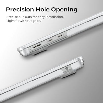 BlueSwan Flexible Case for MacBook Air 15 inch, M5 M4 M3 M2 2026-2023 | Anti-Scratch Protective Laptop Cover with Grippy Matte Texture, Seamless Fit and Lightweiht, Frosted White - color: Frosted White, size: Air 15-inch (2026-2023)