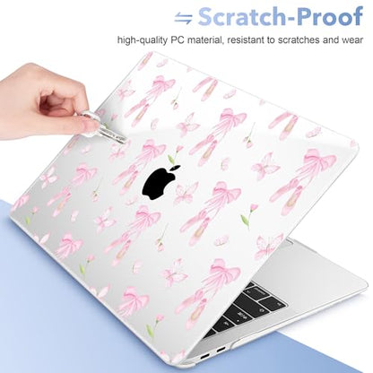 May Chen Compatible with MacBook Air 13 inch Case 2022 2021, 2020-2018 Release Model: M1 A2337 A2179 A1932, Plastic Hard Shell Case Cover for Mabook Air 13 inch with Retina Dispaly, Ballet Shoes - color: Ballet shoes