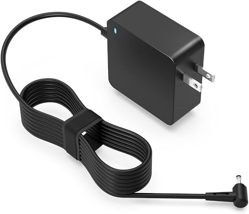 Superer 65W Charger Fit for Asus Vivobook Go 14 15 OLED E1504 E1504F E1504G E1504GA E1404 E1404F E1404FA E1404G E1404GA, Fit for ExpertCenter E1 AiO E1600 All-in-One PCs Power Supply Adapter Cord