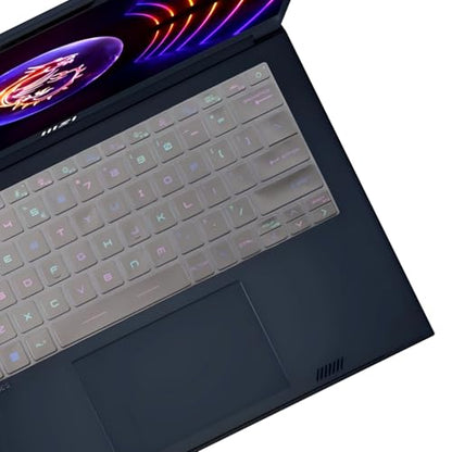 i-Tensodo Keyboard Cover Skin for 14" MSI Stealth 14 Studio A13VF A13VE, Stealth 14 AI Studio A1VEG A1VFG A1VGG, Cyborg 14 AI A13VX US Layout Keyboard-TPU