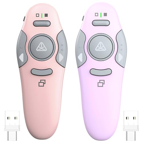QUI Presenter Remote USB A&C Bundle | One Pink & One Purple
