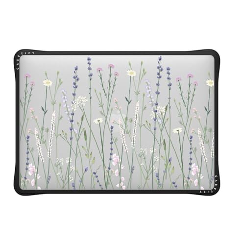 CASETiFY Impact MacBook Pro 13" (M1/M2/Intel) Case [Cushioned Impact Corners/Scratch-Resistant/Anti-Slip Grip] - Gigi Garden Florals - Clear Black - color: Gigi Garden Florals, size: MacBook Pro 13