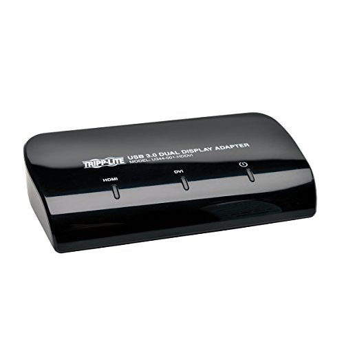 Tripp Lite USB to DVI and HDMI Dual Monitor Video Display Adapter, USB 3.0 SuperSpeed (U344-001-HDDVI) - style: HDMI & DVI Dual Monitor