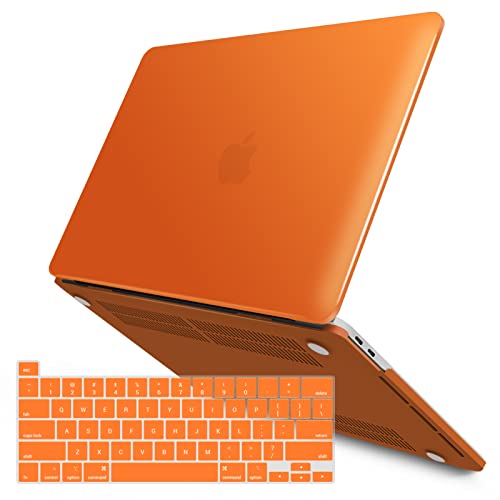 IBENZER Compatible with MacBook Pro 13 Inch Case M2 M1 2026 2025 2024 2023 2022 A2338 A2289 A2251 A2159 A1989 A1706 A1708, Hard Shell Case & Keyboard Cover for Mac Pro 13, Orange, T13OR+1A - color: Orange