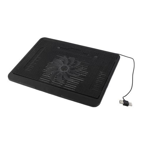 Laptop Cooling Pad,Portable Slim Quiet USB Powered Laptop Cooling Fan Stand Gaming and RGB Laptop Cooler for Improving Computer Heat Dissipation ﻿ (Black) - color: Black
