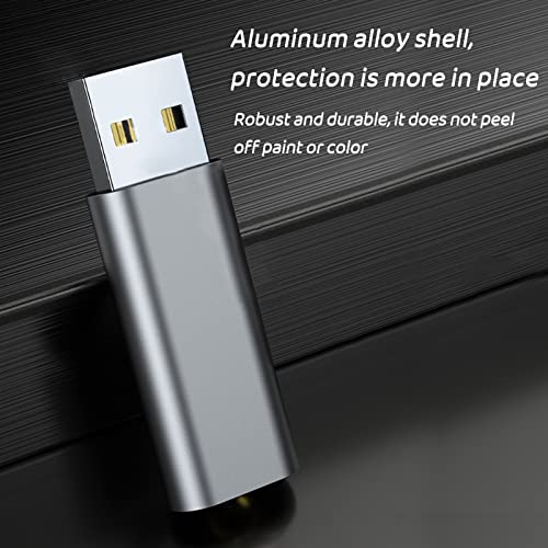 Pocket-Size Sound Card USB to 3.5mm Interface Adapter for Earphone Mic for Computer Laptop Lightweight USB to Adapter Gaming
