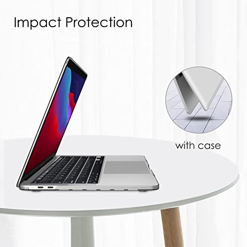 Fintie Hard Shell Case for MacBook Pro 13 Inch, Frost Clear | A2338(M2 M1) A2251 A2289 A2159 A1989 A1706 A1708 (2016-2023) with/Without Touch Bar, Snap-On Cover, Lightweight - color: Frost Clear, size: Pro 13 Inch