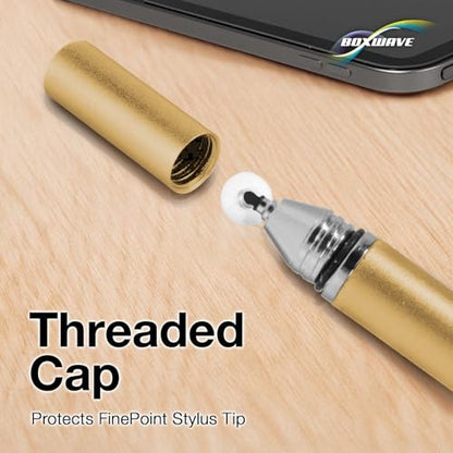 BoxWave Stylus Pen Compatible with HP Envy x360 Convertible 2-in-1 Laptop (15.6 in) - FineTouch Capacitive Stylus, Super Precise Stylus Pen - Champagne Gold