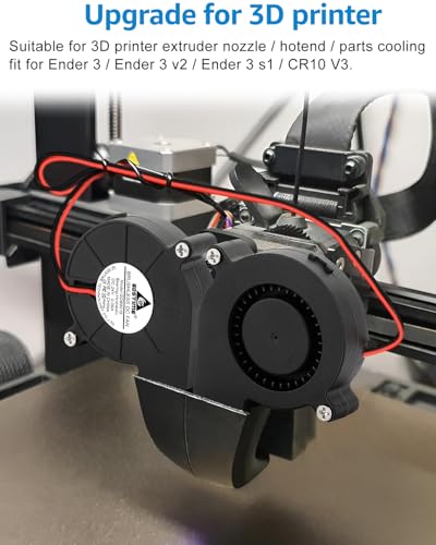 GDSTIME 5015 Blower 24V 2-Pin 50mm x 15mm Turbine Turbo Cooling Fan 2-Pack | Hydraulic Bearing, 24 Volt DC Brushless, 4500 RPM, High Speed, Replacement Blower Fans for 3D Printer Humidifier - size: 50x15mm