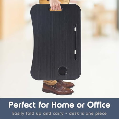 Laptop Bed Tray Table, Adjustable Laptop Stand, Portable Lap Desks with Foldable Legs, Reading Desk for Sofa Couch Floor - Large - size: Standard Large