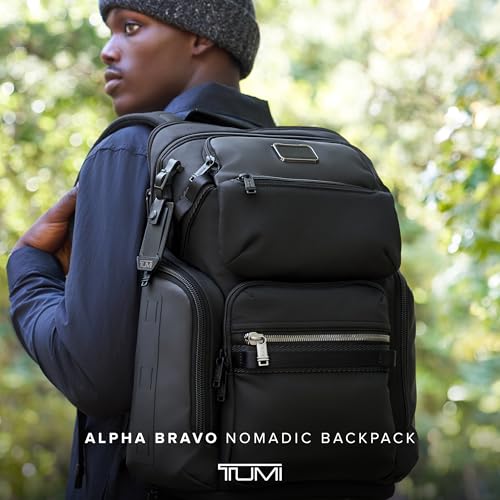 TUMI - Alpha Bravo Nomadic Backpack - Men's Durable Carry On Bag - 18.8" X 15.0" X 9.0" - Fits up to 15" Laptop - Black - color: Black