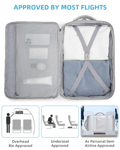 LARVENDER Carry on Luggage Sets 3 Piece, 20 Inch Suitcases, Glossy Silver | 22x14x9 Airline Approved, Lightweight PC+ABS Hardshell, Smooth 360° Double Wheels, TSA Lock, 3-Piece Set with XL Backpack - color: Glossy Silver (XL-BP), size: 3 Piece Set (Backpa