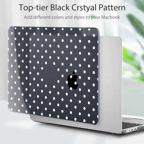 Tuiklol for MacBook Air 13 inch Case M5 2026 M4 2025 M3 2024 M2 2022 Release Model A3449 A3240 A3113 A2681,Plastic Hard Shell Cover for MacBook Air 13.6 with Touch ID, Spot-White - color: Spot-White