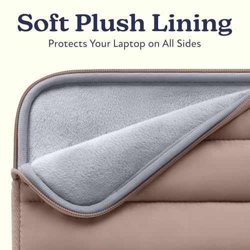 Vandel The Original Puffy Laptop Sleeve Case, 13-14 inch Laptop Sleeve Bag | Compatible with MacBook Air/Pro 13/Pro 14/iPad Pro 12.9, HP Dell ASUS Computer Case Bag Cover, Stylish Aesthetic Design - color: d. Latte, size: 13-14 Inch