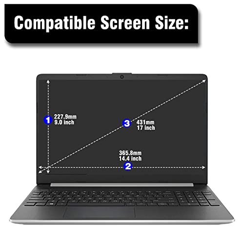 KEANBOLL 2-Pack 17" Blue Light Blocking & Anti-Glare Screen Protector | Universal Fit for HP, Dell, Asus, Samsung, Lenovo, Acer Chromebooks & 16:9 Laptops (Eye Comfort +Anti Glare) - size: 17"-16:10 Aspect Ratio